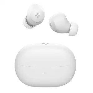 Spigen Audio Newly Launched SA-TW P10 True Wireless in Ear Earbuds with 30H Playtime, Upto 40dB 4 Multi-Mode ANC Pro, EQ Customizing App, 6-MIC, Gaming Mode, 10mm Driver, IPX4 - White