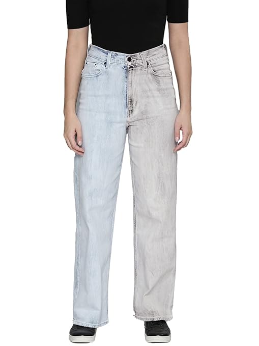 Levi's Women's Loose Fit High Rise Jeans (Light Indigo/Grey)