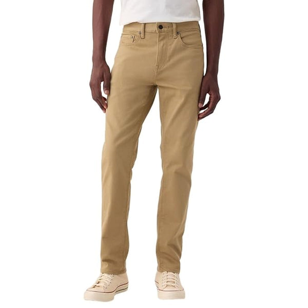 GAP Men’s Slim Fit Mid Rise Heavily Washed Stretch Denim Jeans (Brown)