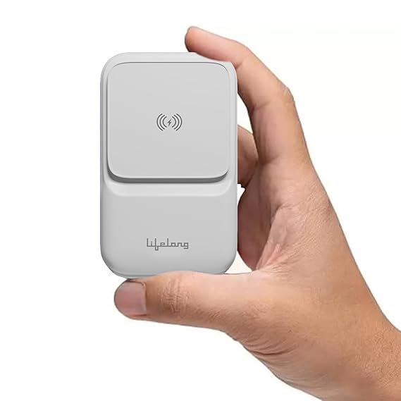 Lifelong Chargemate Nano Magsafe Power Bank-10000mAh, 22.5W Fast Charge, Wireless, Quick Charge 3.0, Portable Power Bank Compatible with Earbuds, Mobiles, Speakers Smartwatches, & Tablets