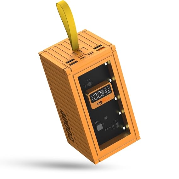 Callmate Ultrafuse Max 40000mAh Ultra High Capacity Power Bank, 23 W Fast Charging |Digital Display |4 USB Output Ports and 3 Input |LED Light with SOS| for Smartphones and Other Devices