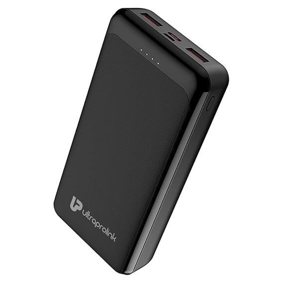 UltraProlink Power Bank 20000mah Slim Compact |22.5W QC-PD -PPS|Juice-Up Pronto+ |for iPhone 15/14,iPad,Galaxy, Nothing & Pixel Phones|Charge Any iPhone up to 50% in 30 Minutes|Made in India|UM1116