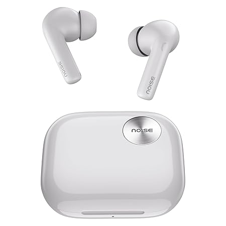 Noise Newly Launched Air Buds 6 in-Ear Bluetooth TWS - AI Enabled Smartbuds, ANC (up to 32db), Personalised App, in-Ear Detection, Voice Control, Google Fast Pair, BT v5.3(Pebble Grey)