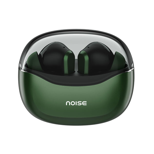 Noise Newly Launched Buds VS601 in Ear Truly Wireless Earbuds with 50H of Playtime, Transparent Case Lid, Quad Mic ENC, Dual Device Pairing, 10Mm Driver, BT V5.3 (Emerald Green)