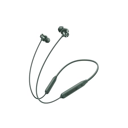 OnePlus Bullets Wireless Z2 ANC Bluetooth in Ear Earphones with Mic, 45dB Hybrid ANC, Bombastic Bass - 12.4 mm Drivers, 10 Mins Charge - 20 Hrs Music, 28 Hrs Battery (Grand Green)