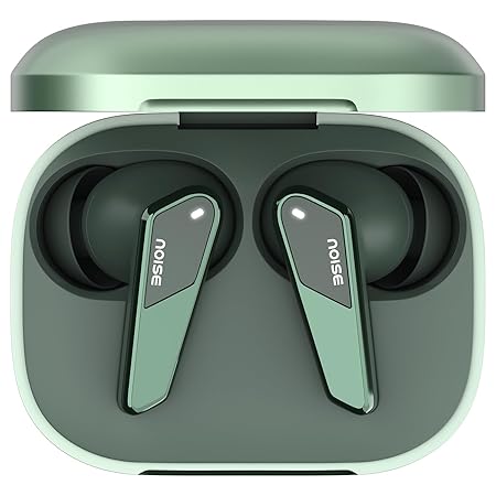 Noise Buds N1 Pro in-Ear True Wireless Earbuds with Metallic Finish, ANC(Upto 30Db), 60H of Playtime, Dual Pairing, Instacharge(10 Min=200 Min), BT V5.3(Chrome Green)
