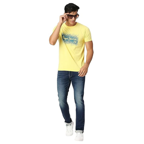 Pepe Jeans Men's Mid Rise Straight Jeans