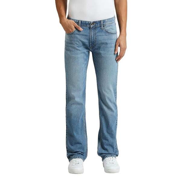 Pepe Jeans Men's Regular Fit Mid Rise Jeans (LIGHT BLUE)