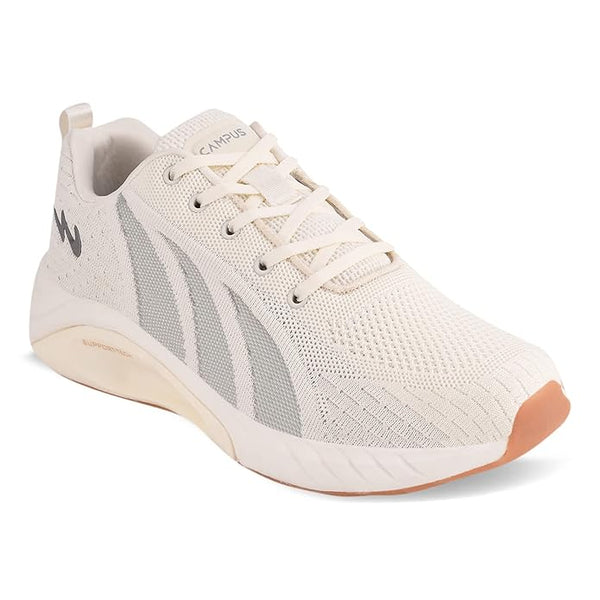 Campus Men Bennett Running Shoes (OFF WHT/SIL)