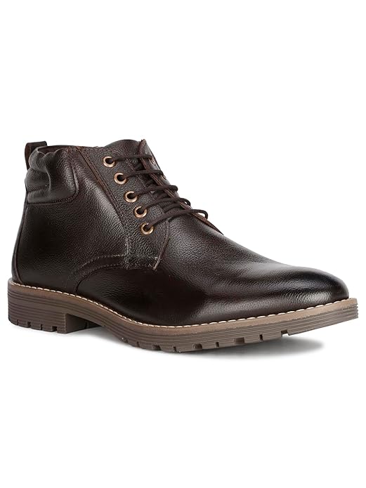 Bata Men's Leather Boot's (Brown)