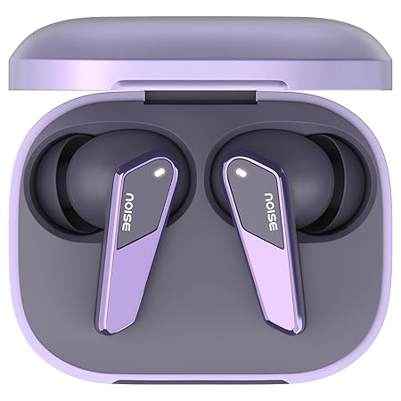 Noise Buds N1 Pro in Ear Truly Wireless Earbuds with Metallic Finish, ANC(Upto 30Db), 60H of Playtime, Dual Pairing, Instacharge(10 Min=200 Min), BT V5.3(Chrome Purple)