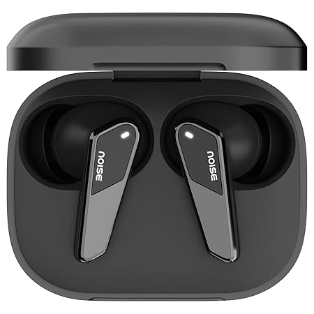 Noise Buds N1 Pro in Ear Truly Wireless Earbuds with Metallic Finish, ANC(Upto 30Db), 60H of Playtime, Dual Pairing, Instacharge(10 Min=200 Min), BT V5.3(Chrome Black)