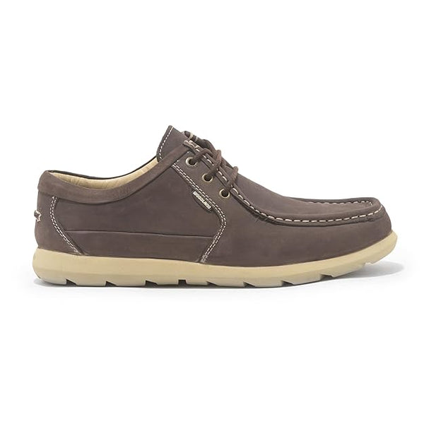 Woodland Men Navy Slip-On Shoes (BROWN)