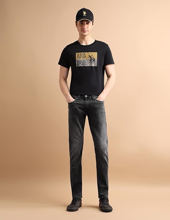 U.S. POLO ASSN. Men's Slim Fit Mid Rise Jeans