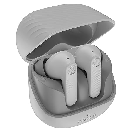 Noise Newly Launched Buds X2 in Ear Truly Wireless Earbuds with Massive 140H of Playtime, ANC (up to 32dB), Rubberised Finish, Dual Device Pairing, Dual EQ Modes, BT v5.3 (Pebble Grey)