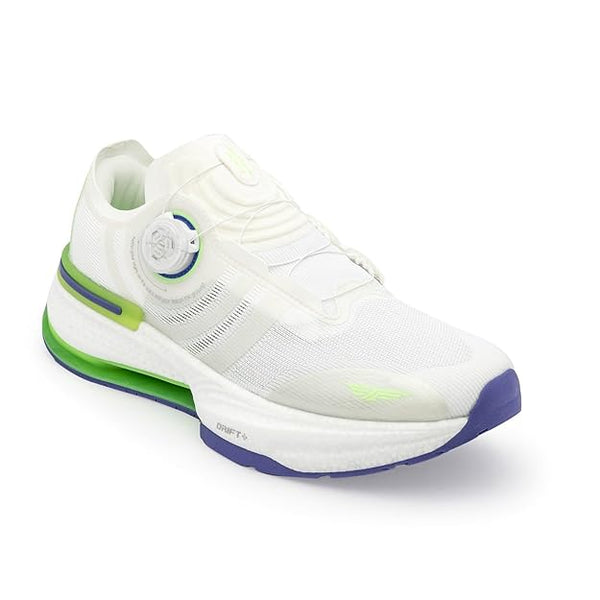 Red Tape Dial Lace ETPU Athleisure Shoes for Men | Cultured Round-Toe Shape & Cushioning Technology (BLUE/GREEN)