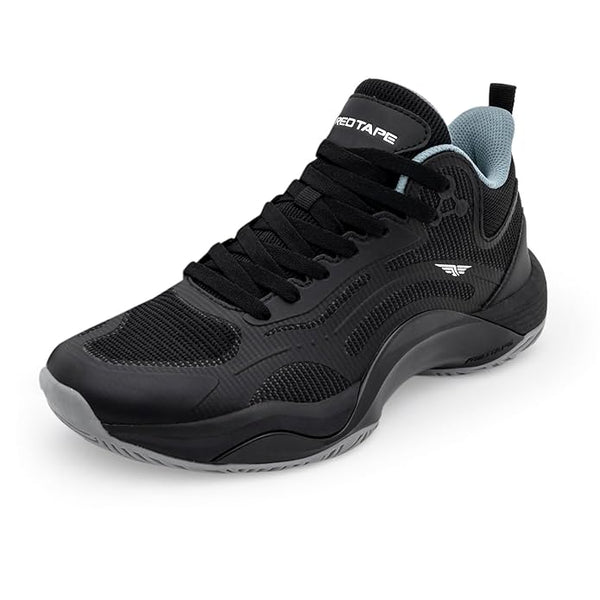 Red Tape Men’s Basketball-Style Shoes for Bold Streetwear Looks (Black)