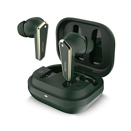 Noise Buds N1 in Ear Truly Wireless Earbuds with Chrome Finish, 40H of Playtime, Quad Mic with ENC, Ultra Low Latency(Up to 40 Ms), Instacharge(10 Min=120 Min), BT V5.3(Forest Green)