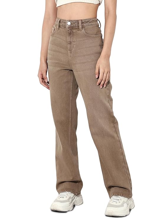 ONLY Women's Straight Jeans (Cornstalk)