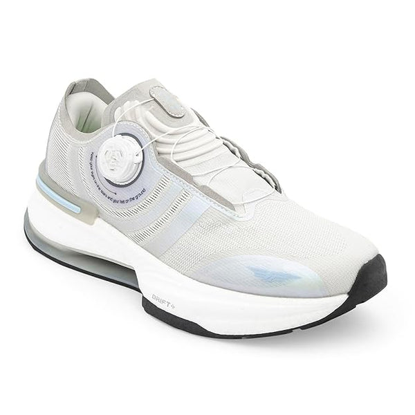 Red Tape Dial Lace ETPU Athleisure Shoes for Men | Cultured Round-Toe Shape & Cushioning Technology (WHITE/BLUE)