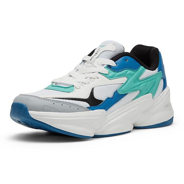 Campus Men's Funk Running Shoes (WHITE/LIGHT GREY)