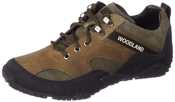 Woodland Men Olive Green Hiking Shoes (OLIVE GREEN)
