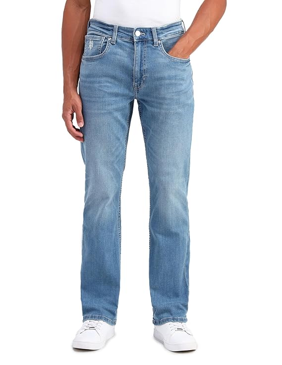 U.S. Polo Assn. Denim Co. Connor Bootcut Blue Jeans (Blue)