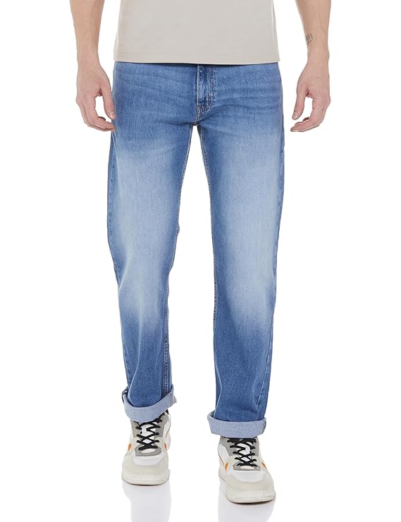 INKD Men's Jogger Jeans - Mid-Rise | Cotton Blend | Stretchable Fabric| Elasticated Waistband | Classic 5 Pocket Styling | Jeans for Men