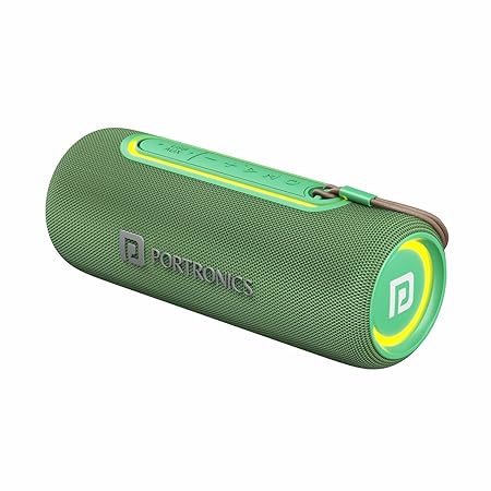 Portronics Resound 2 15W HD Sound Portable Wireless Bluetooth Speaker, in-Built Mic, RGB Lights, TWS Connectivity, Bluetooth v5.3 (4 color options)