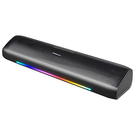 ZEBRONICS VITA BAR 200, Mini Soundbar, 24 Watts, 8* Hours Backup, Supports Bluetooth | USB | AUX, Dual Drivers + Passive Radiators (Black)