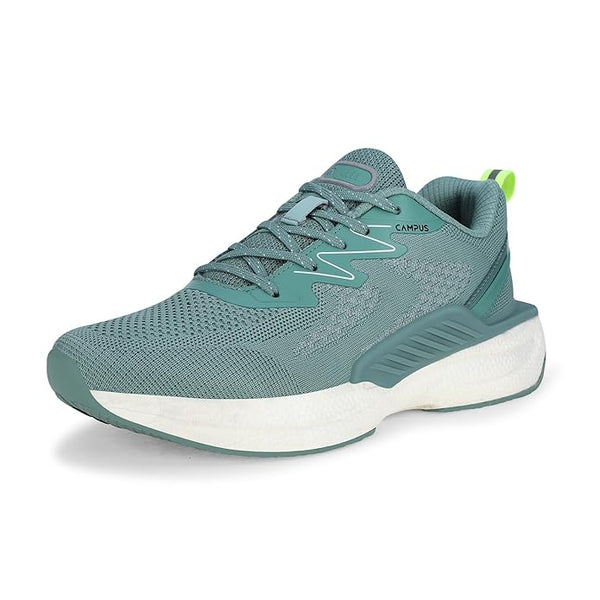 Campus Men Gallap Running Shoes (FROSTY GREEN/BLACK)