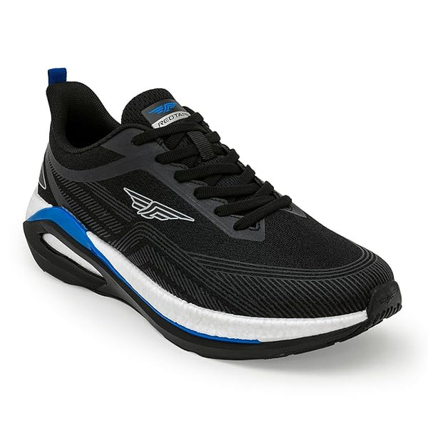 Red Tape Athleisure Shoes for Men | Cultured Round-Toe Shape & Cushioning Technology (BLACK/BLUE)