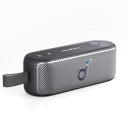 soundcore by Anker Motion 100 Portable Speaker, Bluetooth Speaker with Wireless Hi-Res, 2 Full Range Drivers for Stereo Sound (Black)