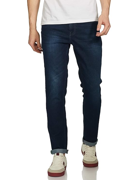 UNITED COLORS OF BENETTON Men's Slim Fit Mid Rise Jeans (Blue)