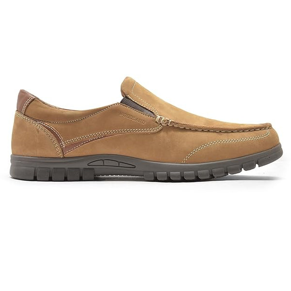 Woodland Men Russia Dbrown Slip-On Shoes (Brown)