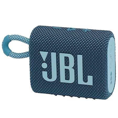 JBL Go 3, Wireless Ultra Portable Bluetooth Speaker, Pro Sound, Vibrant Colors with Rugged Fabric Design, Waterproof, Type C (7 color options)