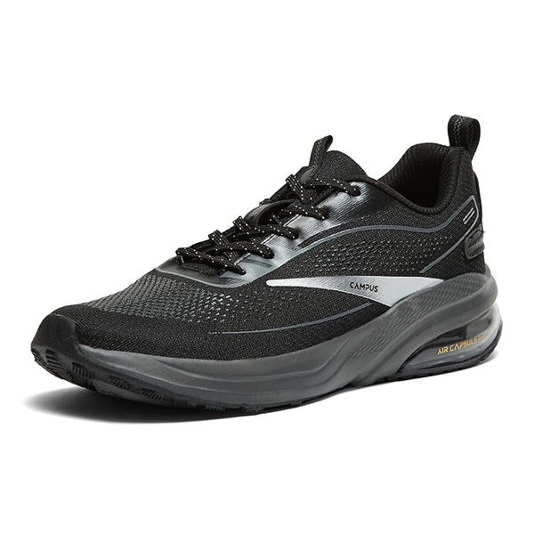 Campus Men Acetate Running Shoes (BLK/D.GRY)