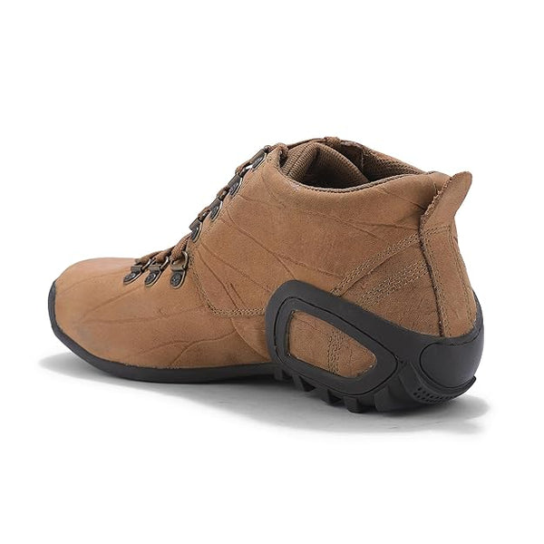 Woodland Men's Leather Sneaker (CAMEL)