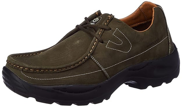 Woodland Men's Leather Sneaker (Green)