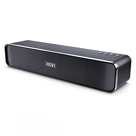 Mivi Fort H30 Portable Bluetooth Speakers Soundbar – [Newly launched] 30W Bluetooth Soundbar for Campus Life, 2.0 Channel (Black)