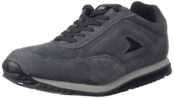 Bata Men Leather Casual Shoes (Dark Grey)