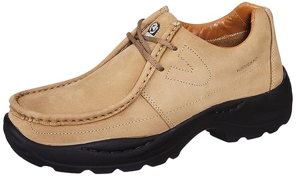Woodland Men's Leather Sneaker (KHAKI)