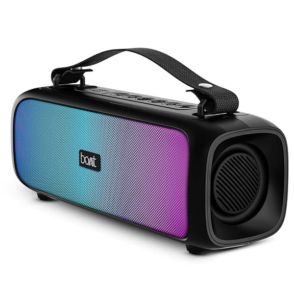 boAt Stone 580 Bluetooth Speaker with 12W RMS Stereo Sound, LED Lights, Up to 8 HRS Playtime (2 color options)