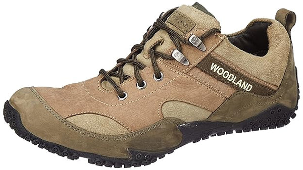 Woodland Men Olive Green Hiking Shoes (KHAKI)