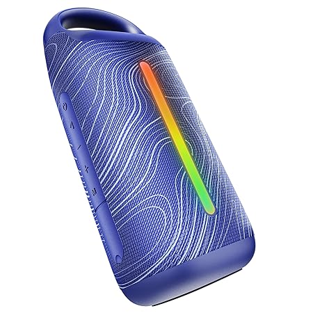 boAt 2025 Launch Stone Arc, 20W Signature Sound, 58mm Drivers, Upto 12 Hrs Battery, RGB LEDs, TWS Feature, IPX5, BT v5.4, w/Mic, Bluetooth Speaker (2 color options)